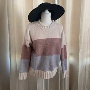 Cute tri colored soft sweater